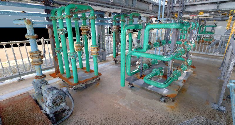 NavVis MLX プラント点群 NavVis MLX プラント点群